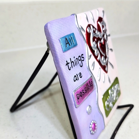 Tile, Inspirational Hand painted. - Picture 3 of 5